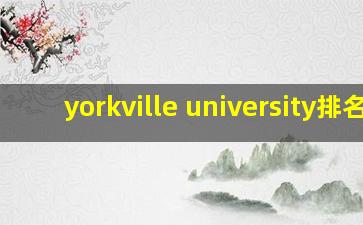 yorkville university排名